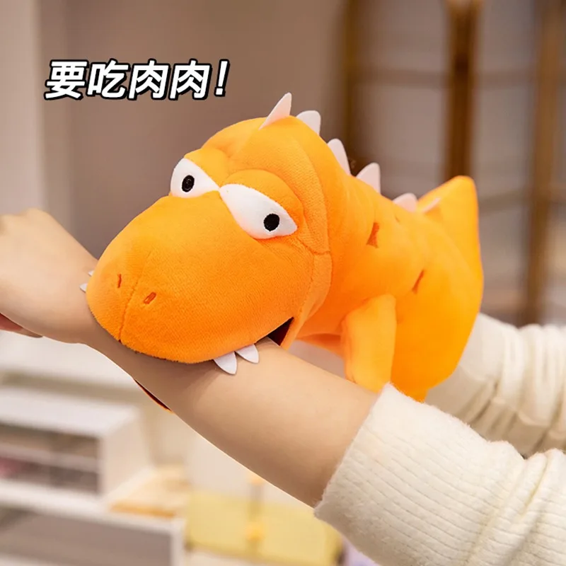 Juguetes de dinosaurios de peluche para niños, marionetas de historia para dedos de mano, muñecos Kawaii, juguetes educativos para bebés, Tiranosaurio Rex, regalo
