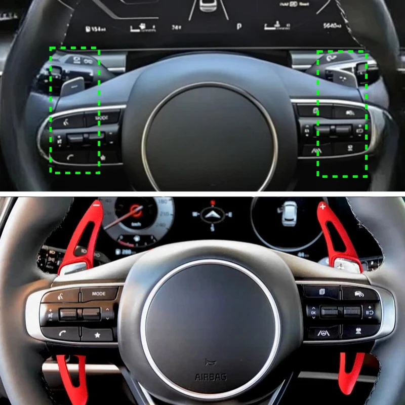 

For KIA Sportage NQ5 Hybrid 2021 2022 2023 2024 Car Steering Wheel aluminium alloy Paddle Shifter Shift Extension