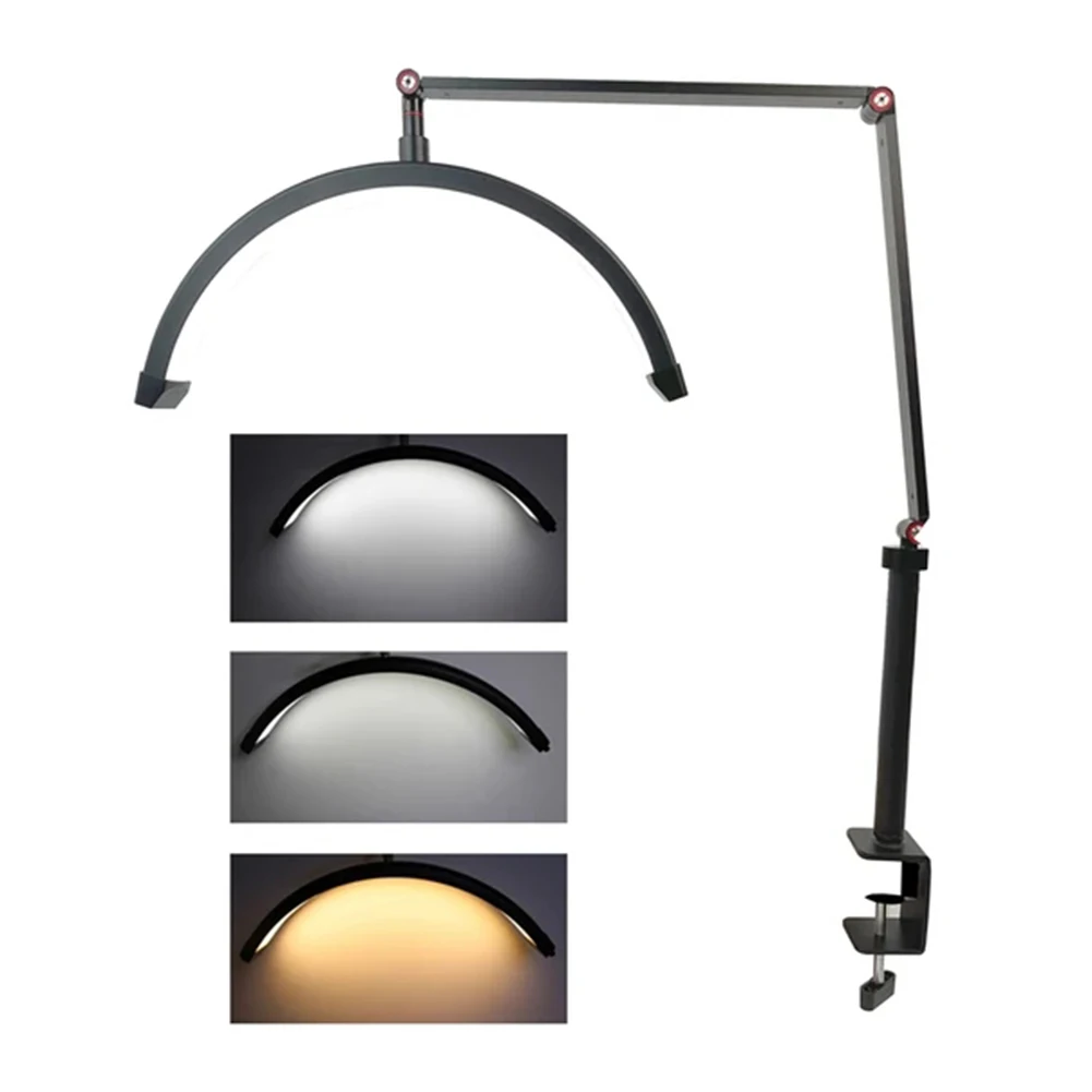 Multi-Purpose LED Floor Light, Forma De Meia Lua, Proteção Dos Olhos, Beleza Skincare