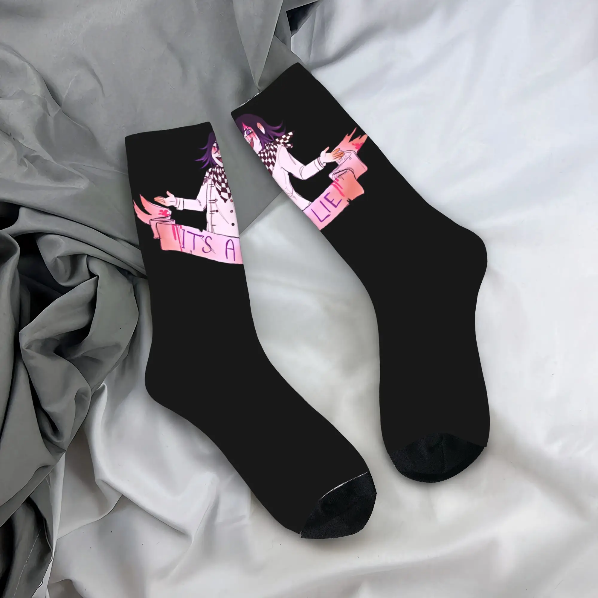 

Kokichi Oma Socks Harajuku Stockings Men Quality Climbing Socks Autumn Pattern Non Slip Socks