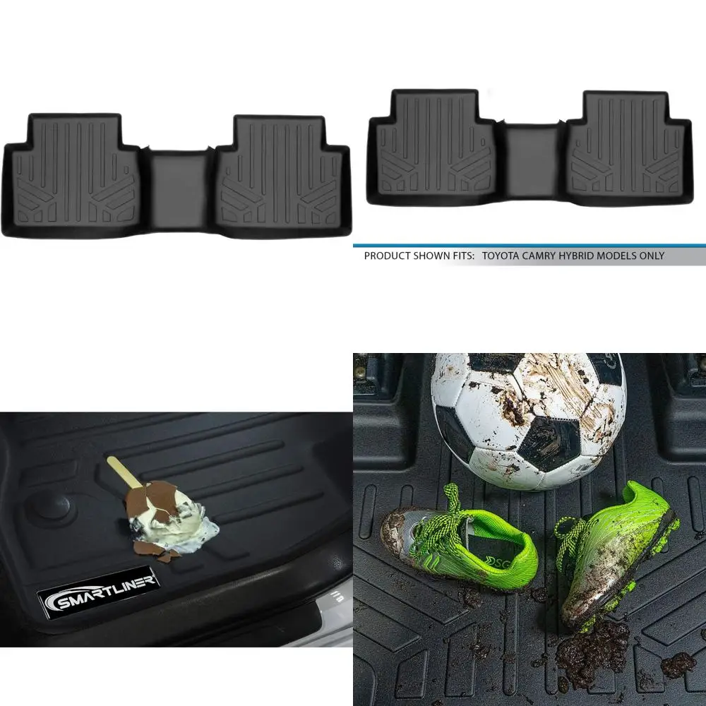 

SMARTLINER Custom Fit Floor Liners - All Weather Floor Liners - 2nd Row Liner Only - Fits 2018-2024 Toyota Camry