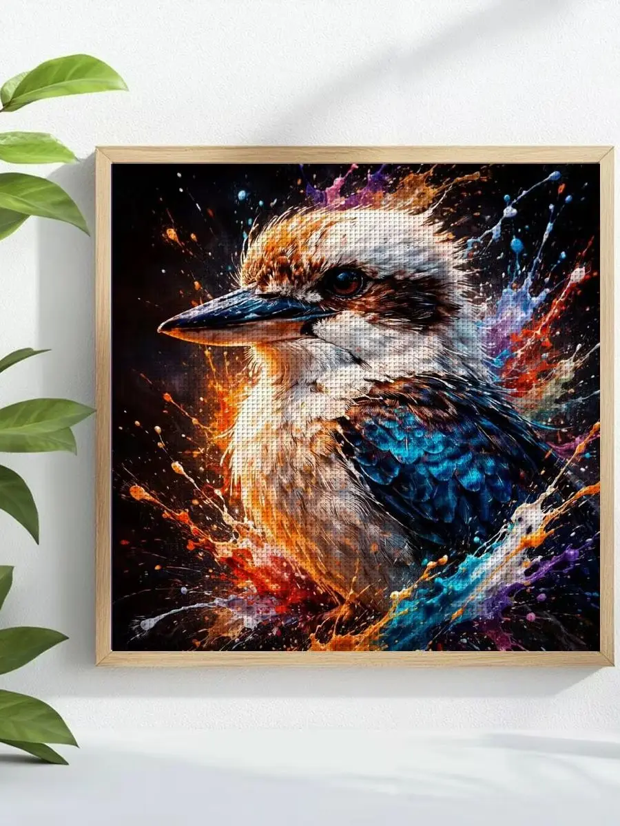 1 Stück 40X40CM/15,74 Zoll Brid gestempeltes Kreuzstich-Set DIY-Set 11CT/14CT DIY Stickset DIY Kreuzstich-Set joy sunday – Detail 1