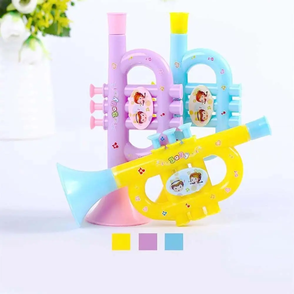 Cartoon Early Education Simulation Instrument Musical Instruments Toy Trumpet toy Kids Trumpet Baby Music Toys Hooter Toy