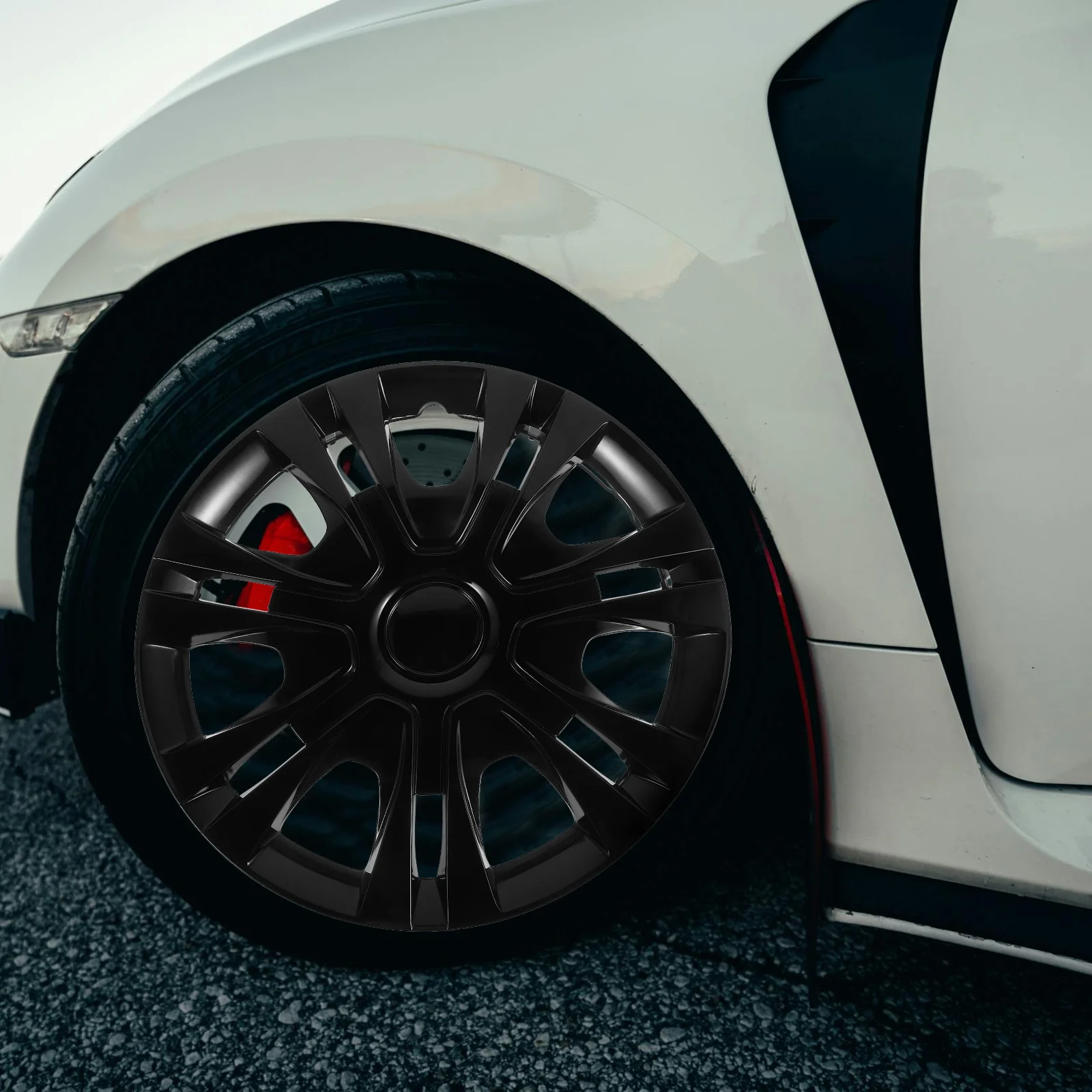 

14 Inch Wheel Hub Center Caps Cover Stylish Auto Rim Protector Easy Installation Car Wheel Decoration Universal Fit