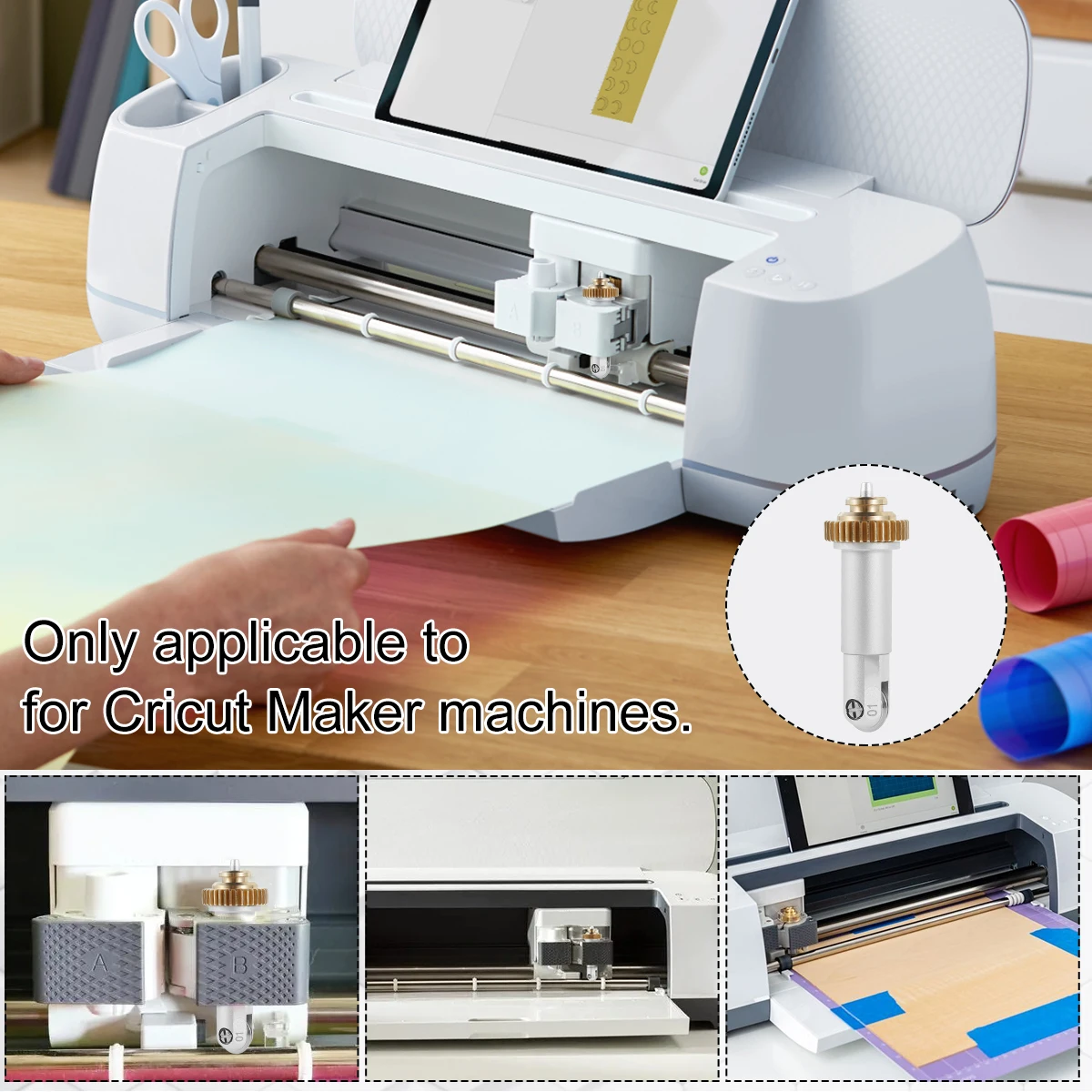 Heavy-Duty Single and Double Scoring Wheel Tip Multifunctional Scoring Wheel Compatible with Cricut Maker Cutting Machine