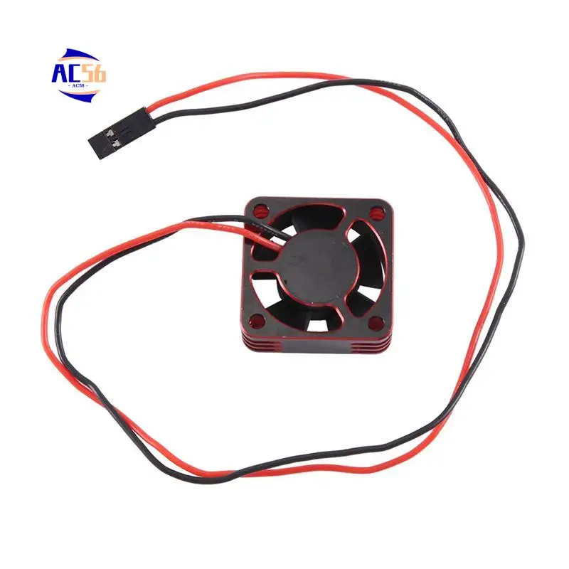 

AC56-Metal Shell ESC Motor 25Mm Cooling Fan High-Speed Heat Dissipation Fan Cooler For RC Car Replacement Spare Part Red