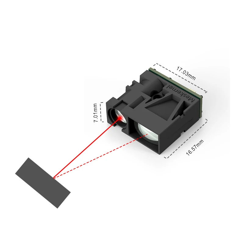 LDL-S 10m Short Range Laser Distance Sensor TTL Laser Distance Sensor Module I2C Laser Ranging Sensor