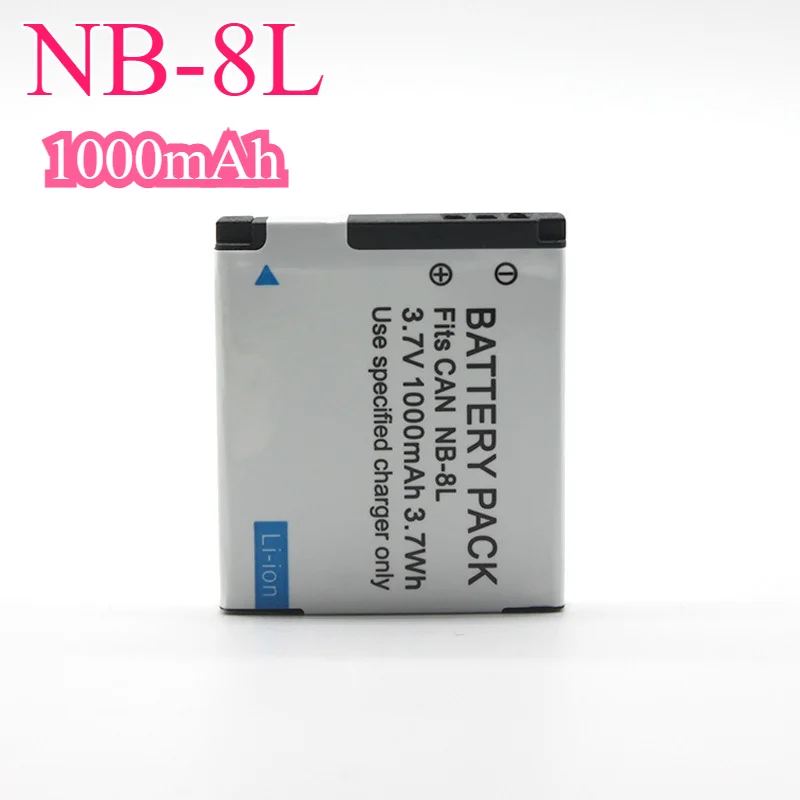 

Аккумулятор NB-8L емкостью 1000 мАч для камер Sony, дополнительная мощность 30% USB-C, быстрая зарядка, тонкий и легкий дизайн для путешествий, фотографии