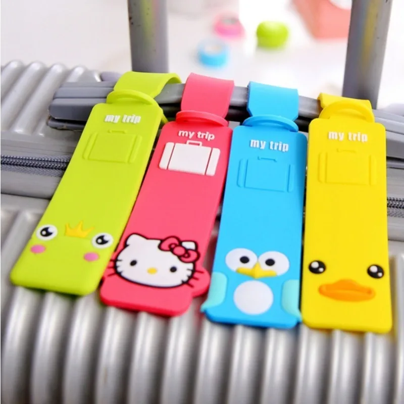 Sanrio Hello Kitty siliconen bagagelabel instaptag kofferlabel anti-verloren preventie check-in hangende hanger kerstcadeau