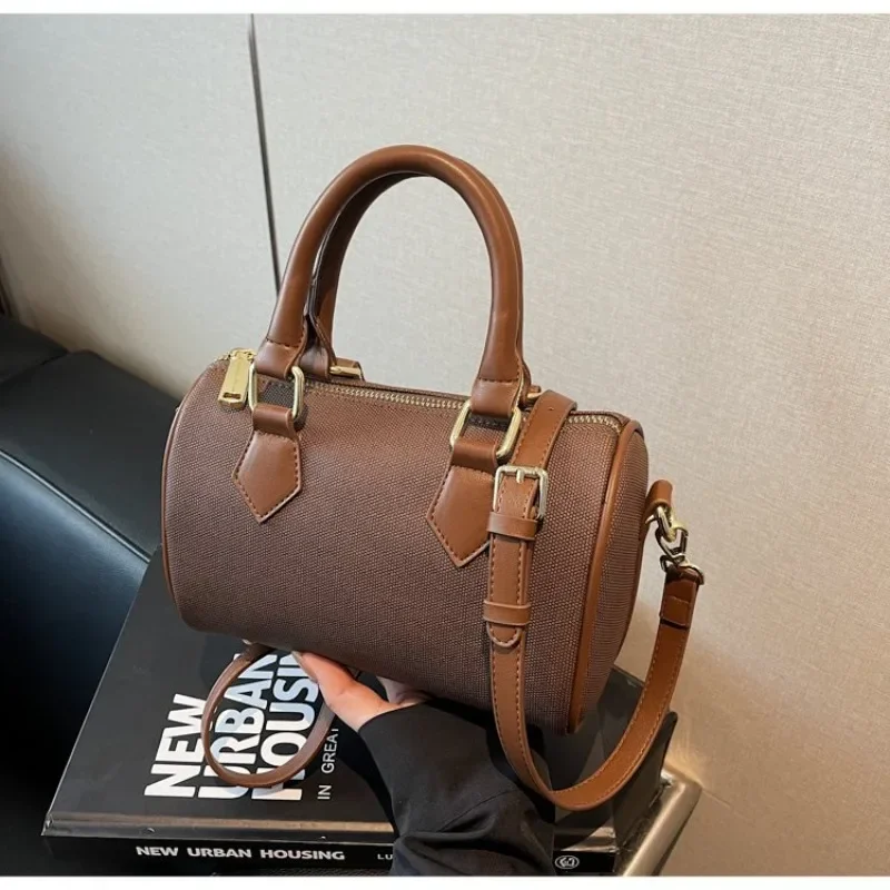

Luxury Tote Messenger Purse Shopper Solid Color Commuter Elegant Leather Diaper Bag For Women Large Capacity Party