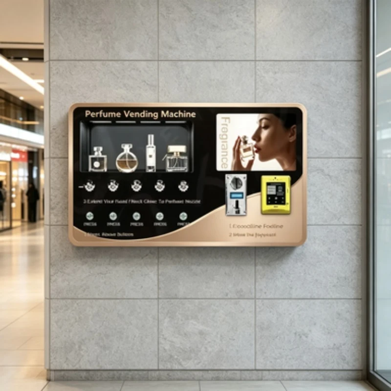 FL Small Wall-Mounted Perfume Vending Machine Eco-friendly Design Cloud-Based Integration Chinese