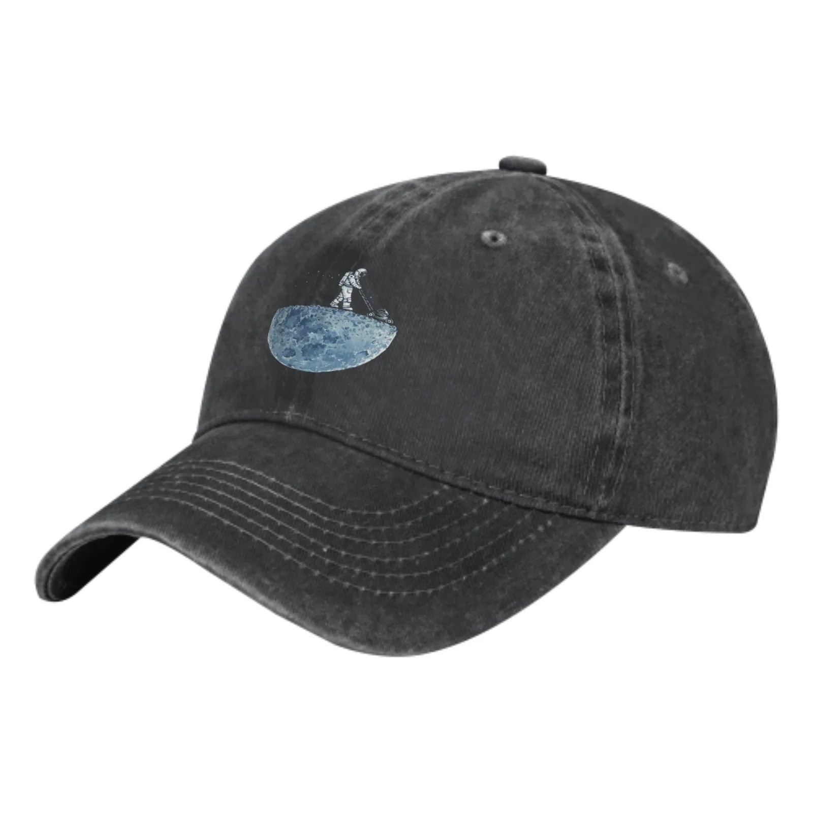 

Blue Moon Pure Cotton Baseball Cap Fashion Adult Snapback Cap Men Women Four Seasons Adjustable Hat For Outdoor Running Gift