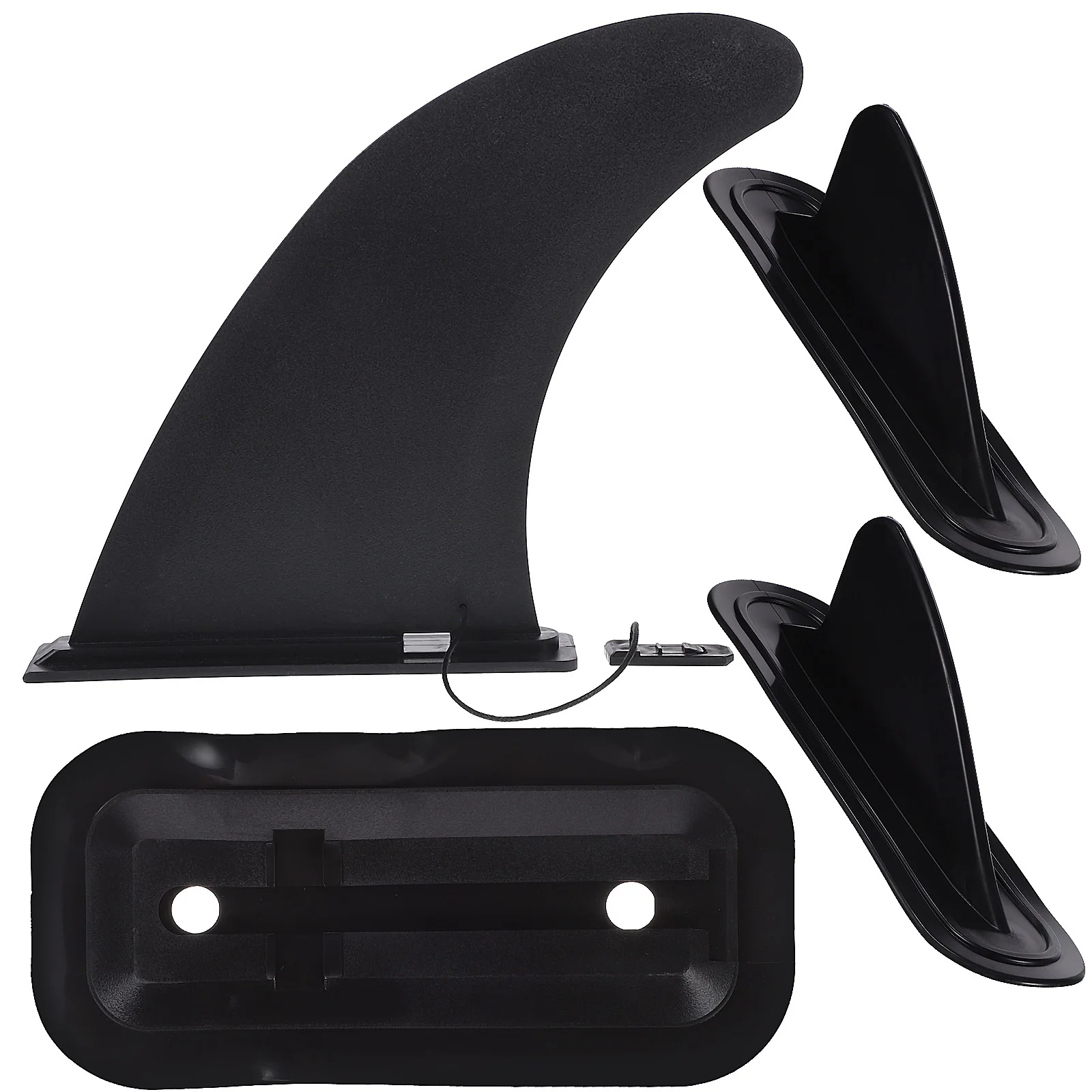 

3 pcs Large Tail Fin For Surfboard Kayak Canoe Paddleboard Detachable Tracking Fin Pvc Skeg Rear Rudder Accessory
