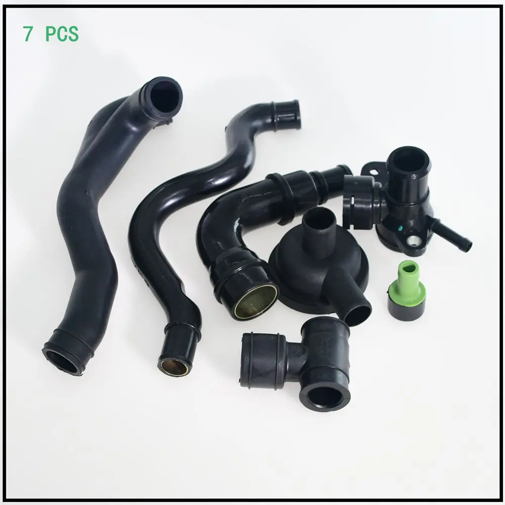 7 Pcs Crankcase Breather Hose Pipe Valve Kit For Audi A3 TT VW Jetta Seat Skoda 06A103247,06A103213AF,06A129101D 06J121132F