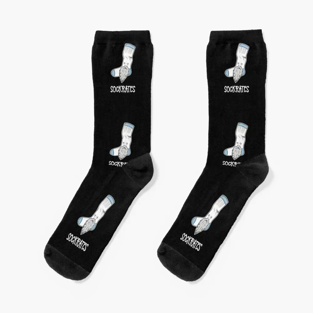 

Sockrates - Socrates as a Sock Pun Socks happy hiking fashionable Soccer Male Socks Women's