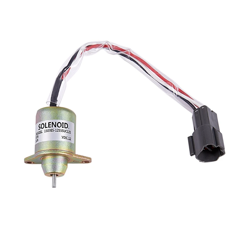 3X 12V Flameout Solenoid Valve 1503ES-12S5SUC12S 119233-77932 Is Suitable For Kubota Yangma