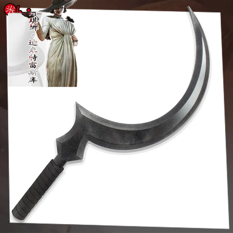 Anime Lady Dimitrescu Cosplay Accessories Game Village Dimitrescu necklace sickle wig props Halloween Christmas game PVC gifts
