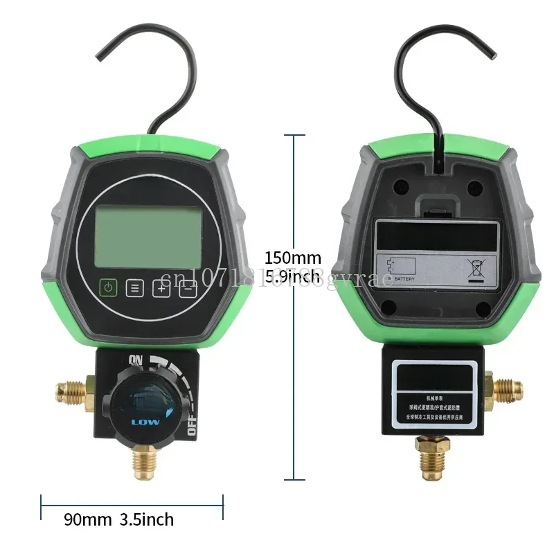 DSZH-Electronic Fluoride Gauge With Digital Display Refrigeration And Vacuum Pressure Testing, ST-B168DL