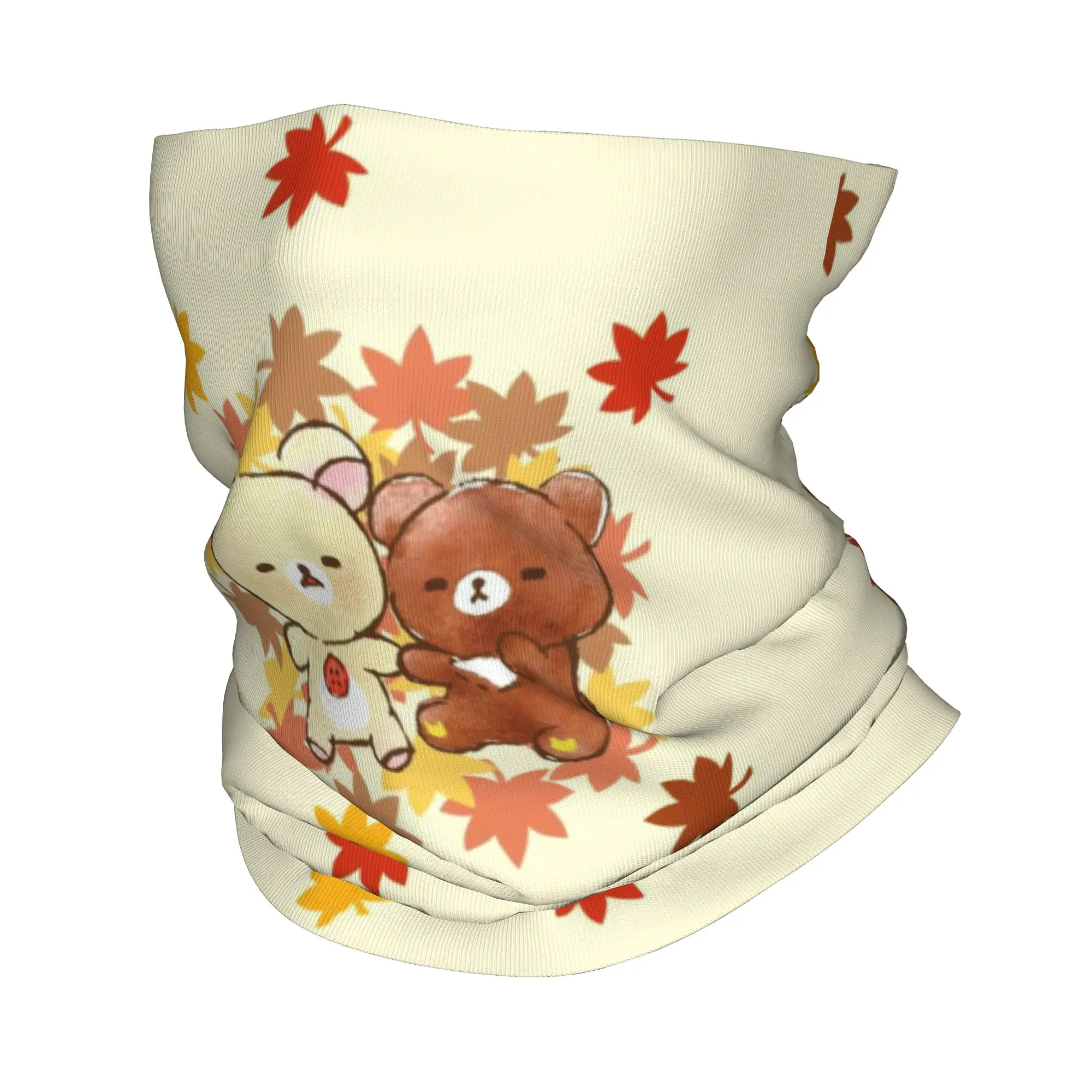 

Custom R-Rilakkumaes Cartoon Neck Gaiter Women Men Windproof Winter Bandana Scarf for Ski