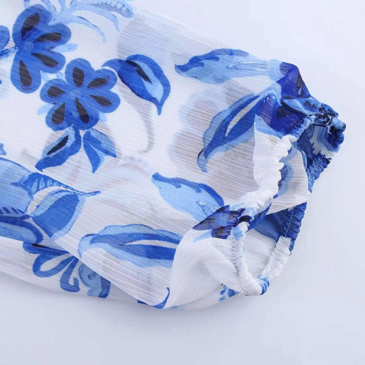 Women's clothing autumn new product elegant casual and fashionable printed pullover V-neck long-sleeved belt Midi dress