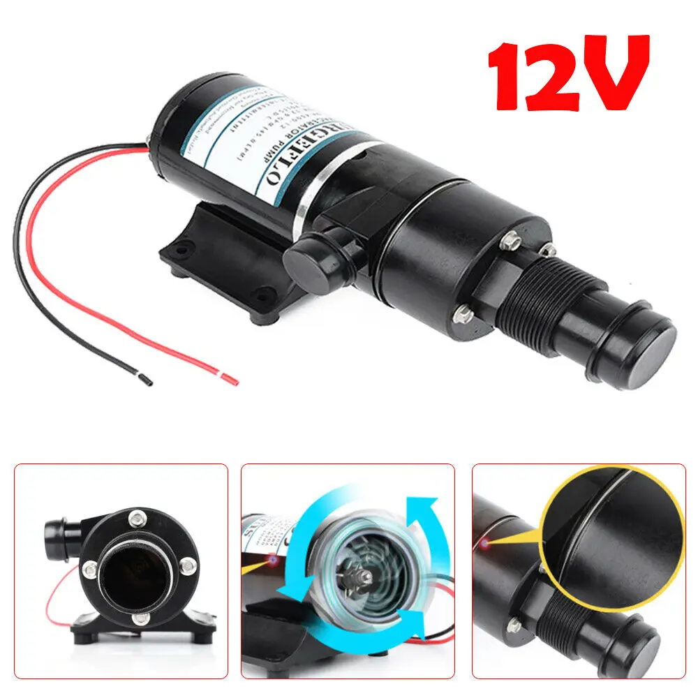

MP-4500-12 12V DC Sewage Macerator Pump 32L/min Centrifugal Water Pump Bilge Sewage Pump Caravanning Yacht Toilet Kitchen Pump