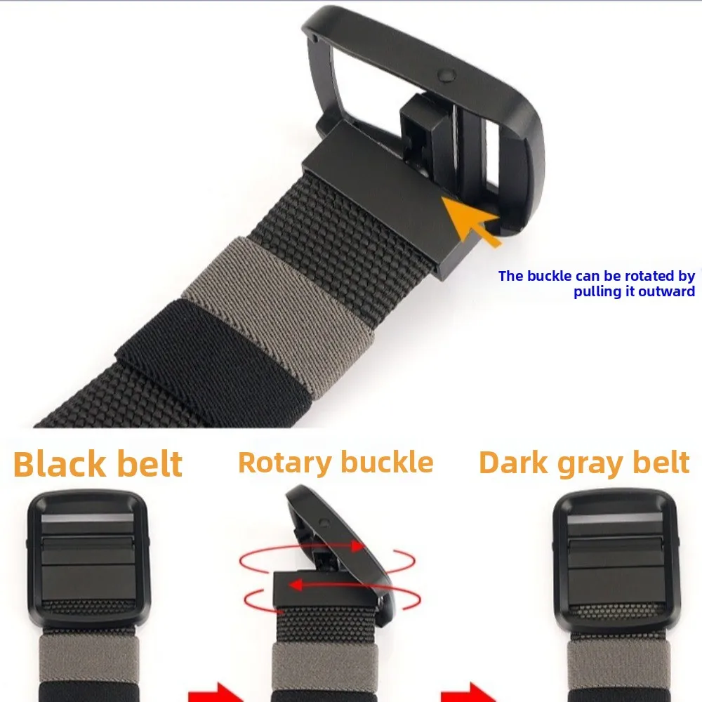 Модный нейлоновый мужской ремень без дырок, классический регулируемый веб-ремень, удобный мягкий джинсовый ремень, повседневные мероприятия