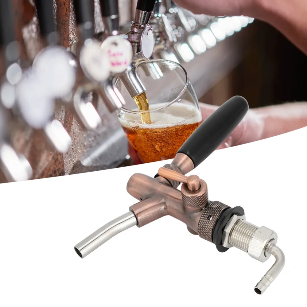 g5-8-thread-beer-keg-faucet-stainless-steel-bronze-beer-dispenser-adjustable-rate-regulator-liquid-ball-lock-disconnect