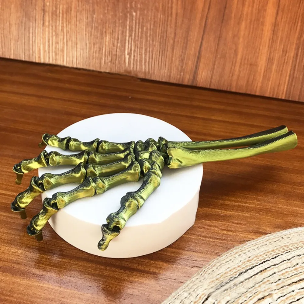 

3D Printed Movable Joint Skeleton Claw Spooky Flexible Halloween Skeleton Hand Articulated Joints Human Skeleton Palm Model
