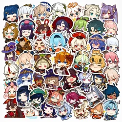 10/30/50pcs simpatici adesivi a impatto Genshin per Laptop Anime Game decalcomanie bagagli chitarra Skateboard cancelleria adesivo per bambini