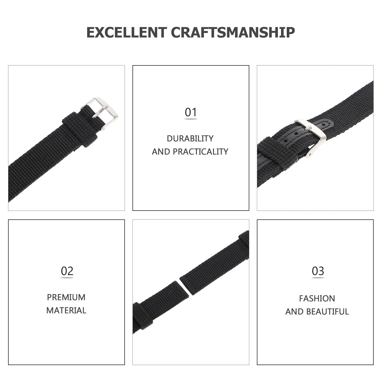 

Waterproof Watch Band Thickened Nylon Replacement Sports Strap 18Mm Quick Release Adjustable Watch Strap for Men Women