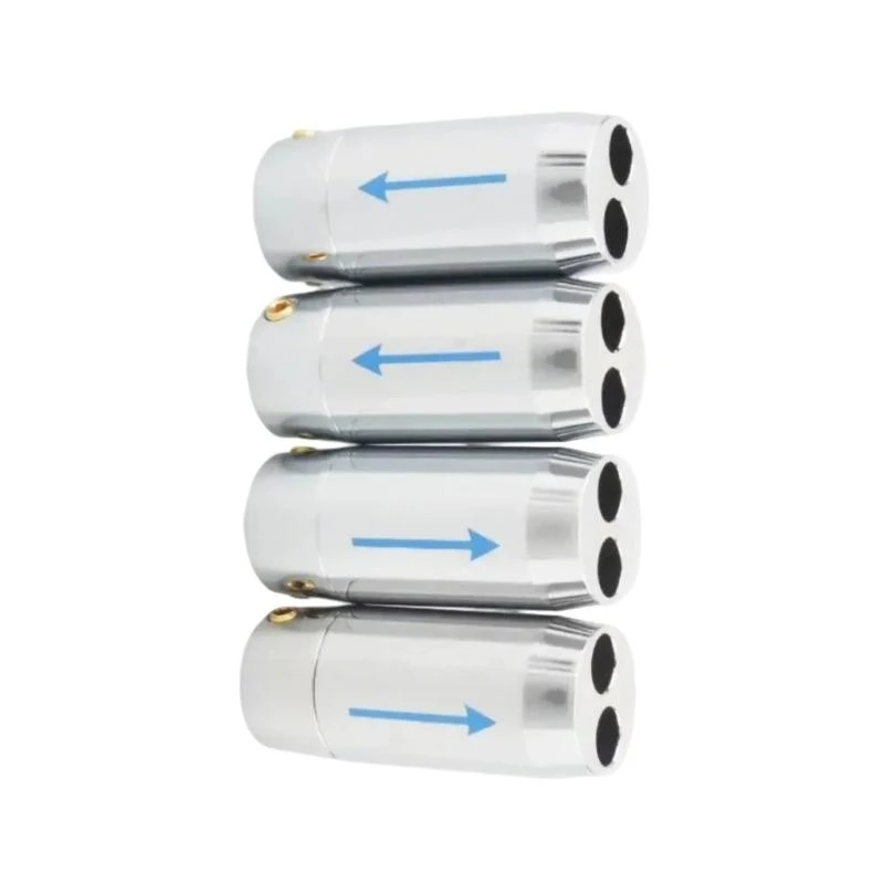 83ce 4pcs Hifi Sound Aluminiumluidspreker Bananenplug kabel Draad Splitter Y Pant Boot Looper Lijn Splitter Adapter Sleeve