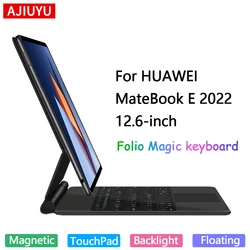 AJIUYU Magic Keyboard Cover For HUAWEI MateBook E 12.6 inch 2022 Portuguese Spanish French Korean Arabic German Smart Keyboard