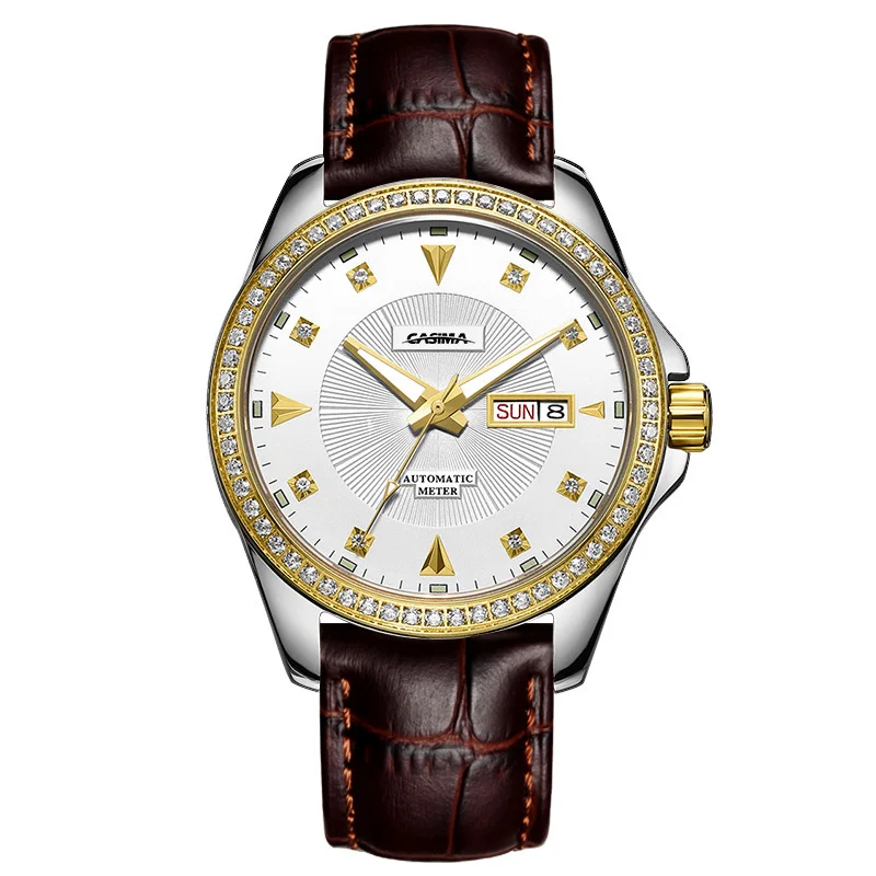 CASIMA Couple Watches Simple Trendy Fashion Watch Versatile Waterproof Luminous Men's Mechanical Watch Model PE-8803-1000