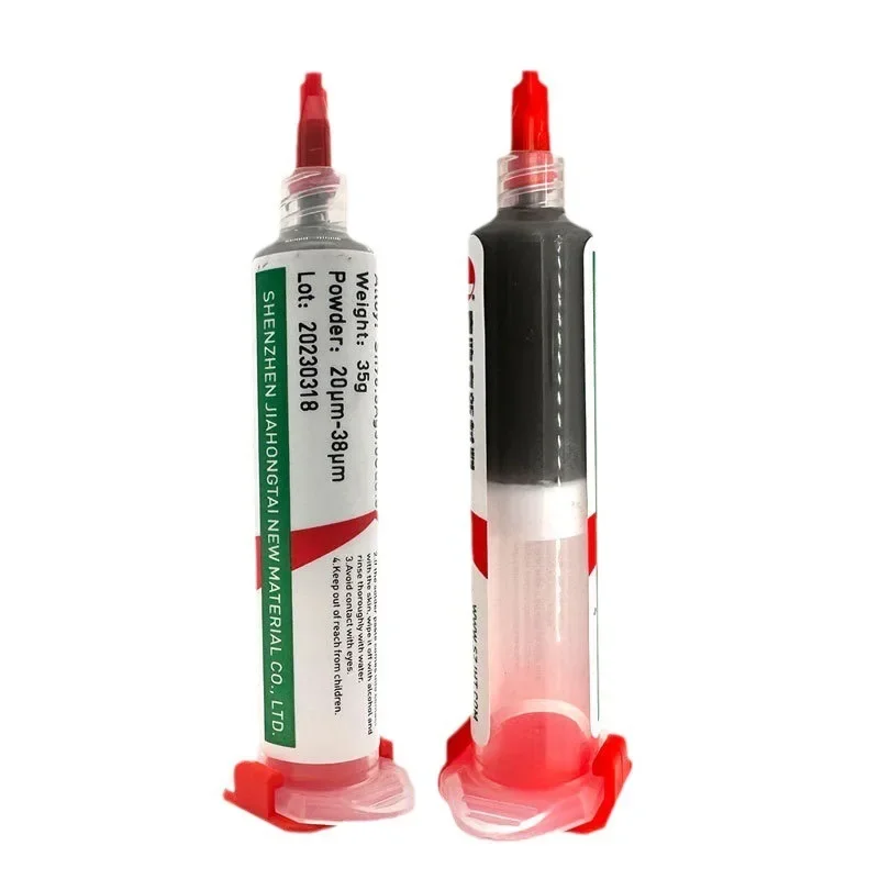 1-10PCS 138/183℃ Solder Paste Syringe Flux for Soldering SMD BGA IC PCB Needle Tube Tin Solder Paste Welding Paste Welding