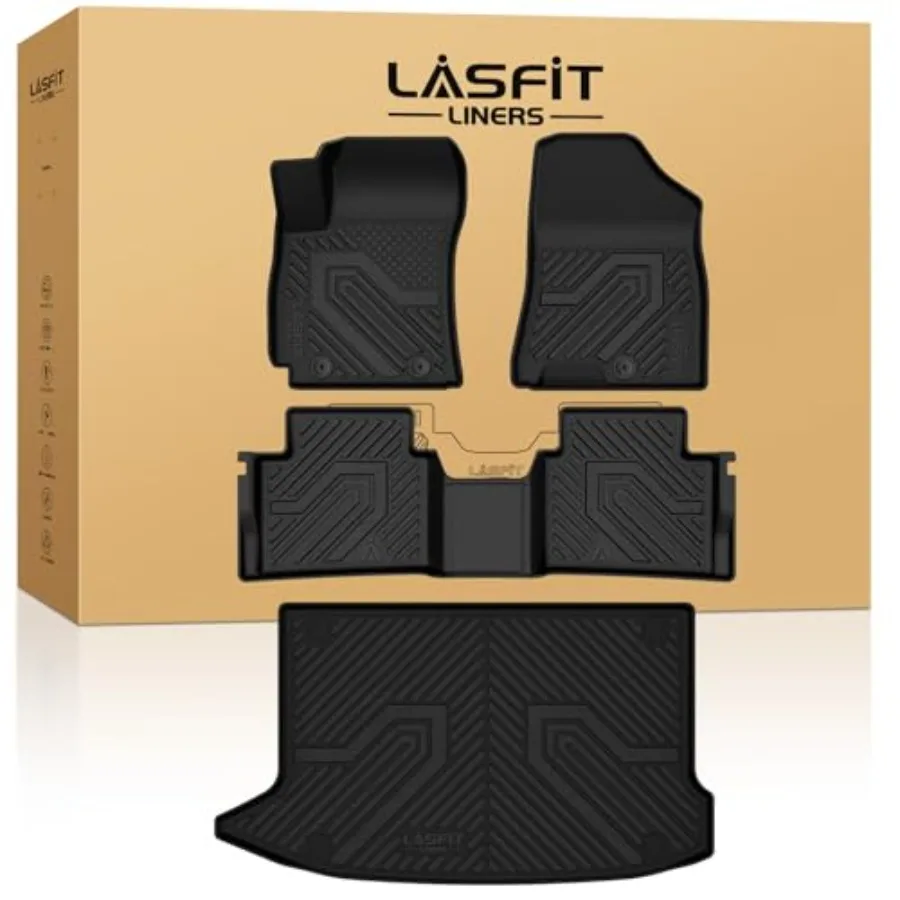 

Floor Mats Cargo Mat for Kona 2018-2023/Kona N 2022 2023 No Electric Models All Weather TPE Floor Liners for Kona 2023-2018 Ba