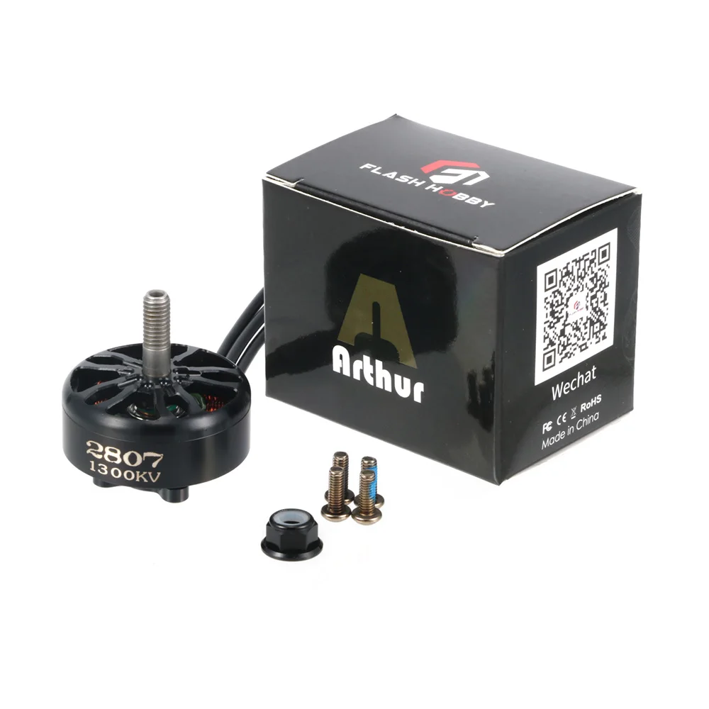 4 Stück FLASHHOBBY A2807 2807 6S 1300KV 5S 1500KV 4S 1800KV Brushless-Motor für FPV Freestyle 7-Zoll-Langstrecken-LR7-Drohnenmodell – Detail 3