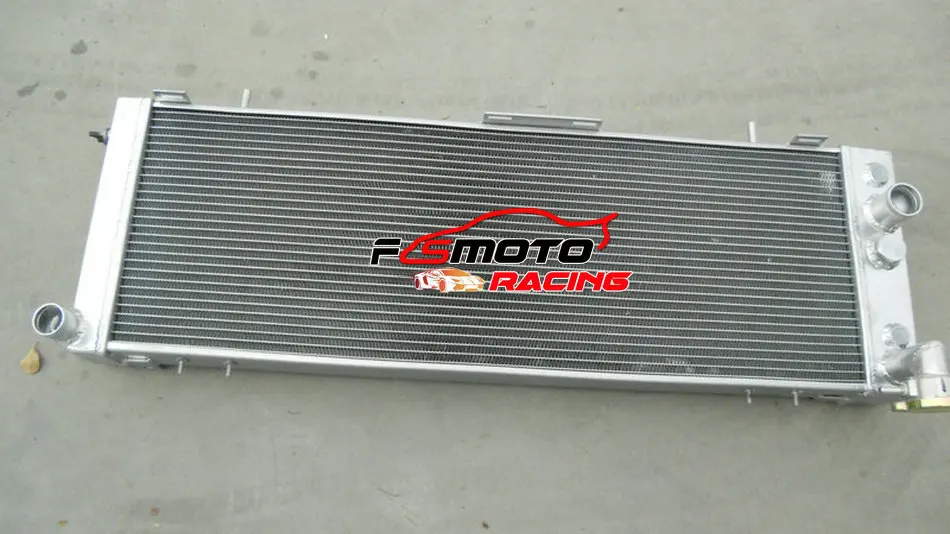 For Jeep Cherokee XJ / Wagoneer Truck 1991-2001 1992 1993 1994 1995 1996 1997 1998 1999 2000 3ROW 52mm Aluminum Radiator + Fans