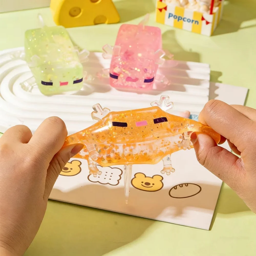 Lustiges Design, Axolotl-förmiges, formbares, weiches Spielzeug, Geschenk für Freunde, Hilfe bei Stress, sensorische Linderung, Neuheit, Geschenk für Kinder, Belohnung – Detail 6