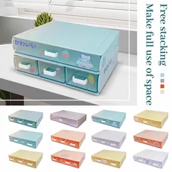 Multi-Functional Storage Drawer Stackable Desktop Storage Box for Office Home Cosmetic Stationery Organizer Desktop Organizer