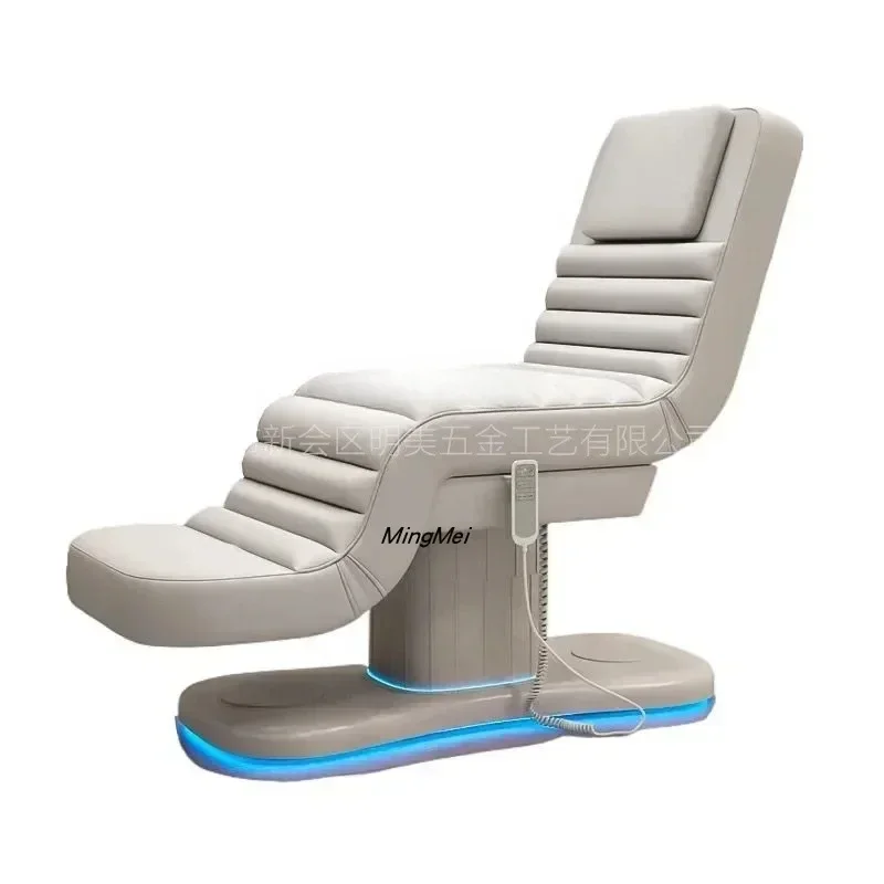 

Электрическая косметологическая кушетка для салонов красоты, многофункциональная, с подъемным механизмом, для татуажа, перманентного макияжа и массажа, со светодиодной подсветкой