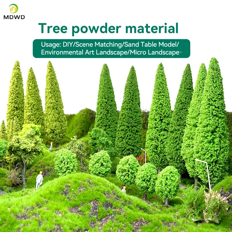 45 جرام مسحوق شجرة اصطناعية مايكرو حديقة صغيرة ديكور لتقوم بها بنفسك الحرف مواد أوراق الشجر لنموذج شجرة مشهد تخطيط الديوراما #2