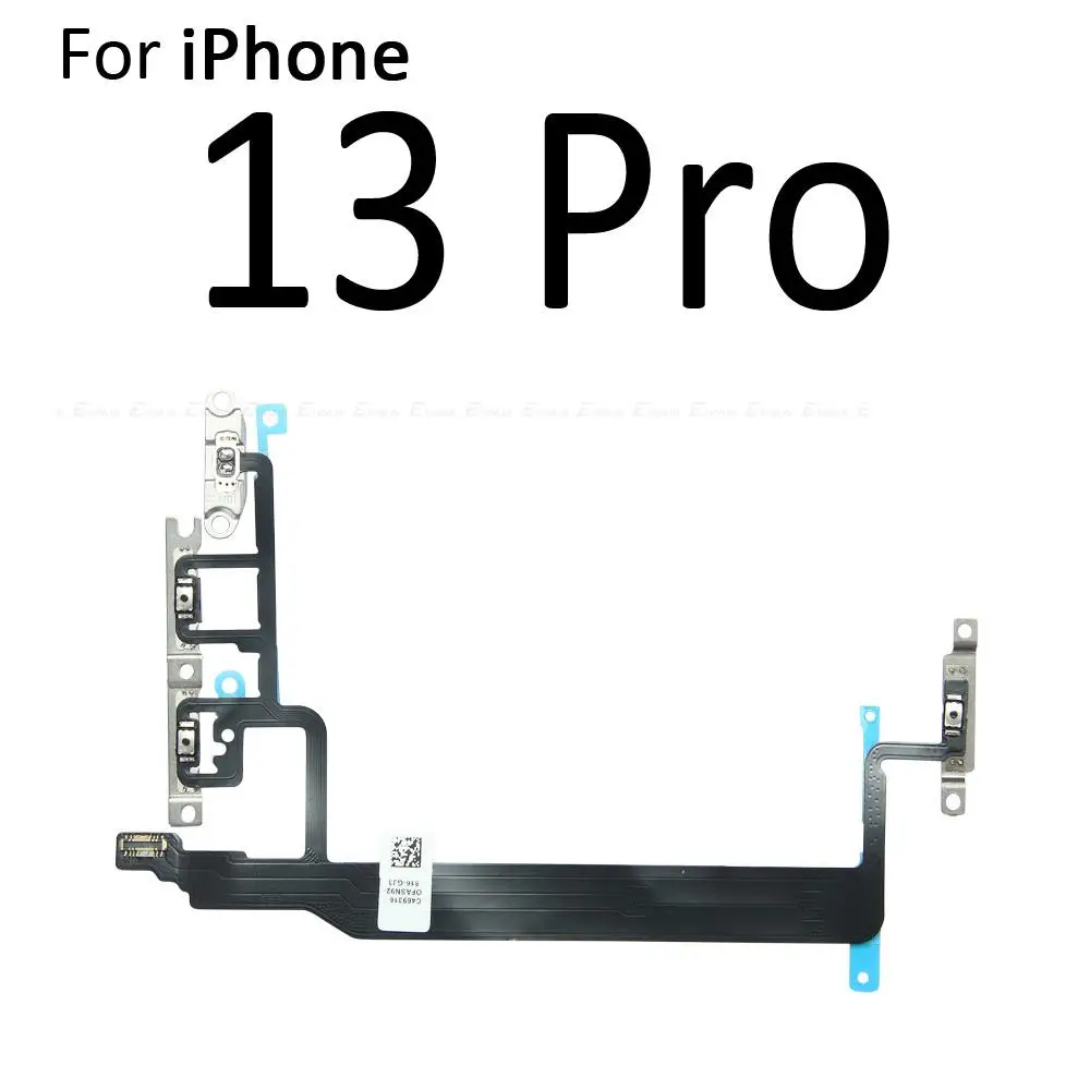 Volume Button Power Switch On Off Key Ribbon Flex Cable For iPhone 13 12 mini 12 11 Pro Max Replacement Parts