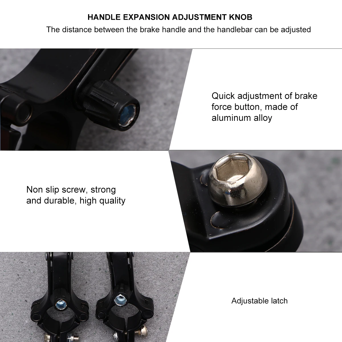 

2pcs Aluminum Alloy Bike Brake Lever Replacement Universal Lightweight Easy Install for Kids Home Handle Repair