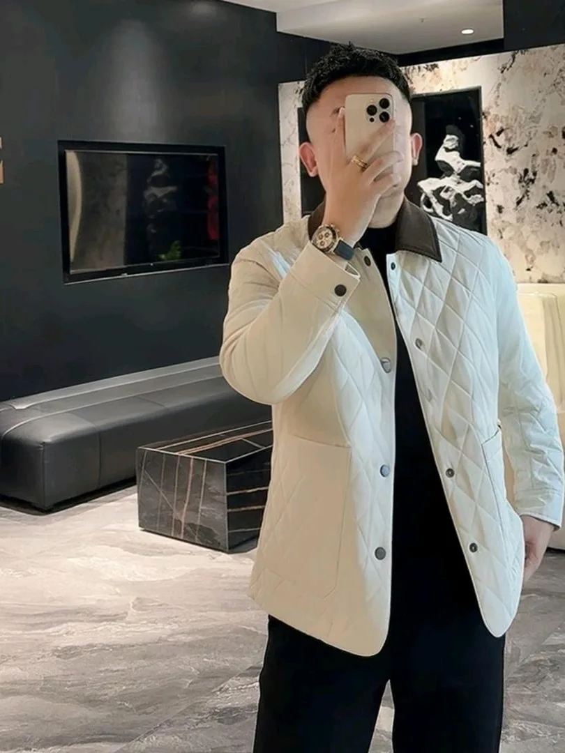 

Мужская повседневная куртка Sli: Новинка осенне-зимнего сезона, модная верхняя одежда из хлопка с воротником-стойкой, трендовая мужская куртка Haome