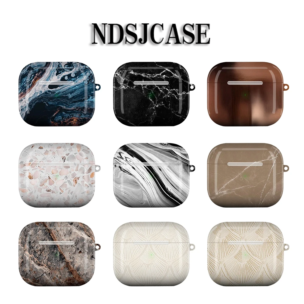 Black Sheep Calypso Stoßfeste Schutzhülle Glänzende HD-Hartschale für AirPods Kopfhörer 1 2 3 Pro Pro2 Mit Metallhaken