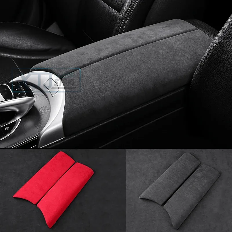 Fit for Mercedes Benz W212 W213 C205 C206 X253 C253 2016 2018 2019 2020 2021 2023 2024 Luxurious Suede Pretective Armrest Shell