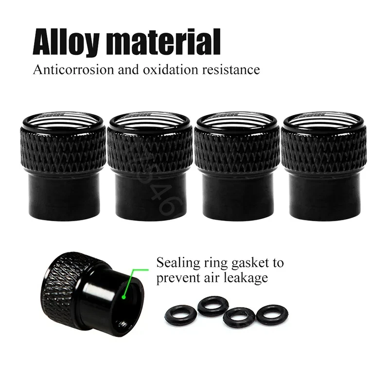 4PCS/Set High Quality Fashion Metal Alloy Car Auto Emblem Car Wheel Tire Valve Stem Caps For OZ Auto Styling Car Accessories