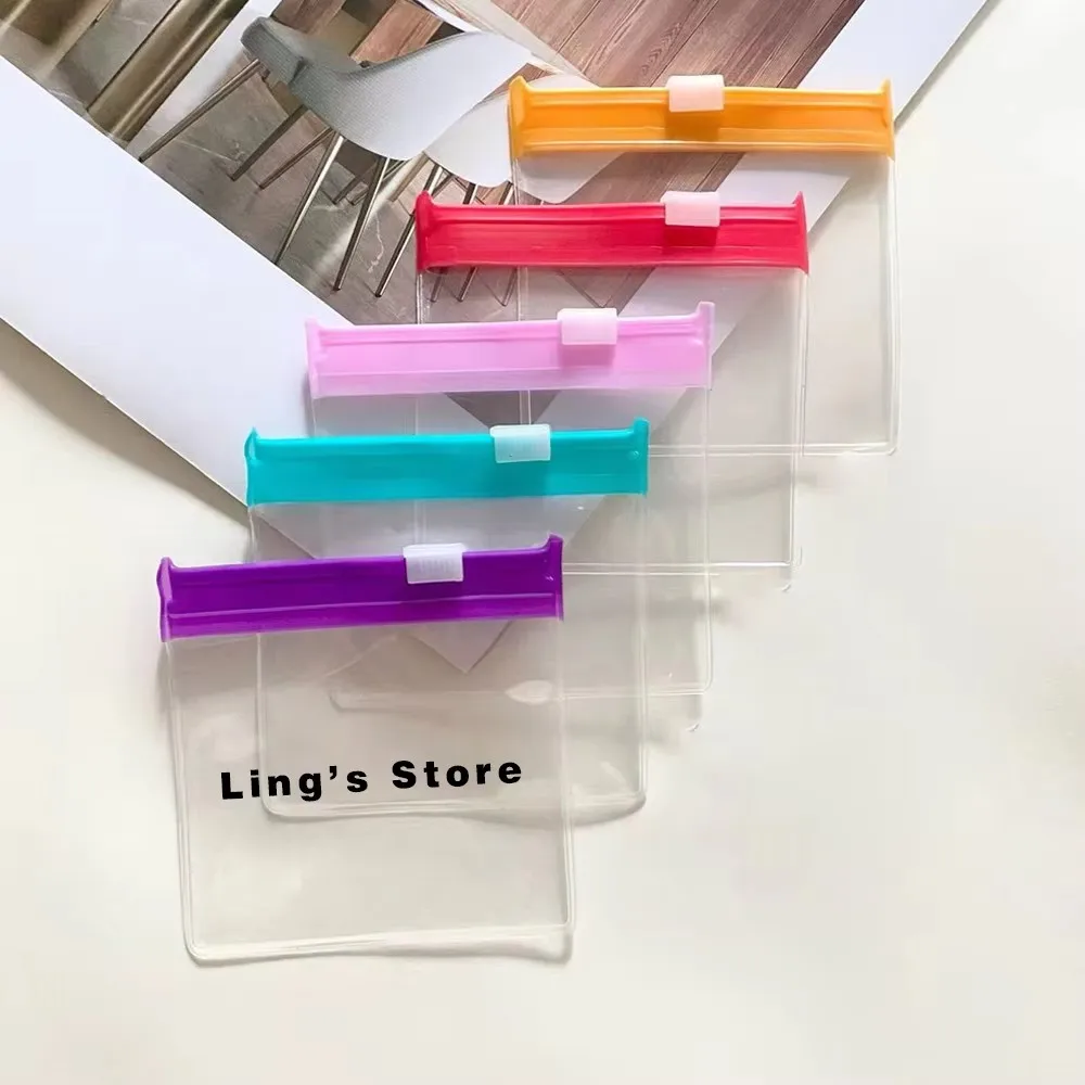 

Custom Logo 7.5x7.5cm Jewelry Zipper Bag Transparent EVA Plastic Storage PVC Pouch Ring Earring Keychain Stud Hairpin Packaging