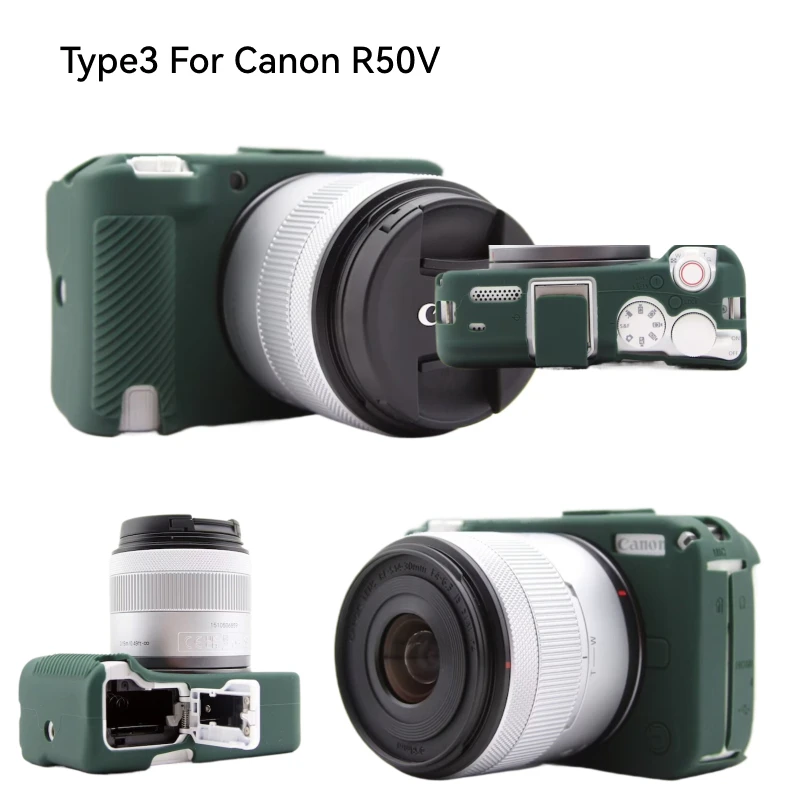 R50V Silicone Rubber Case Body Cover Protector Frame for Canon EOS R50 V Camera