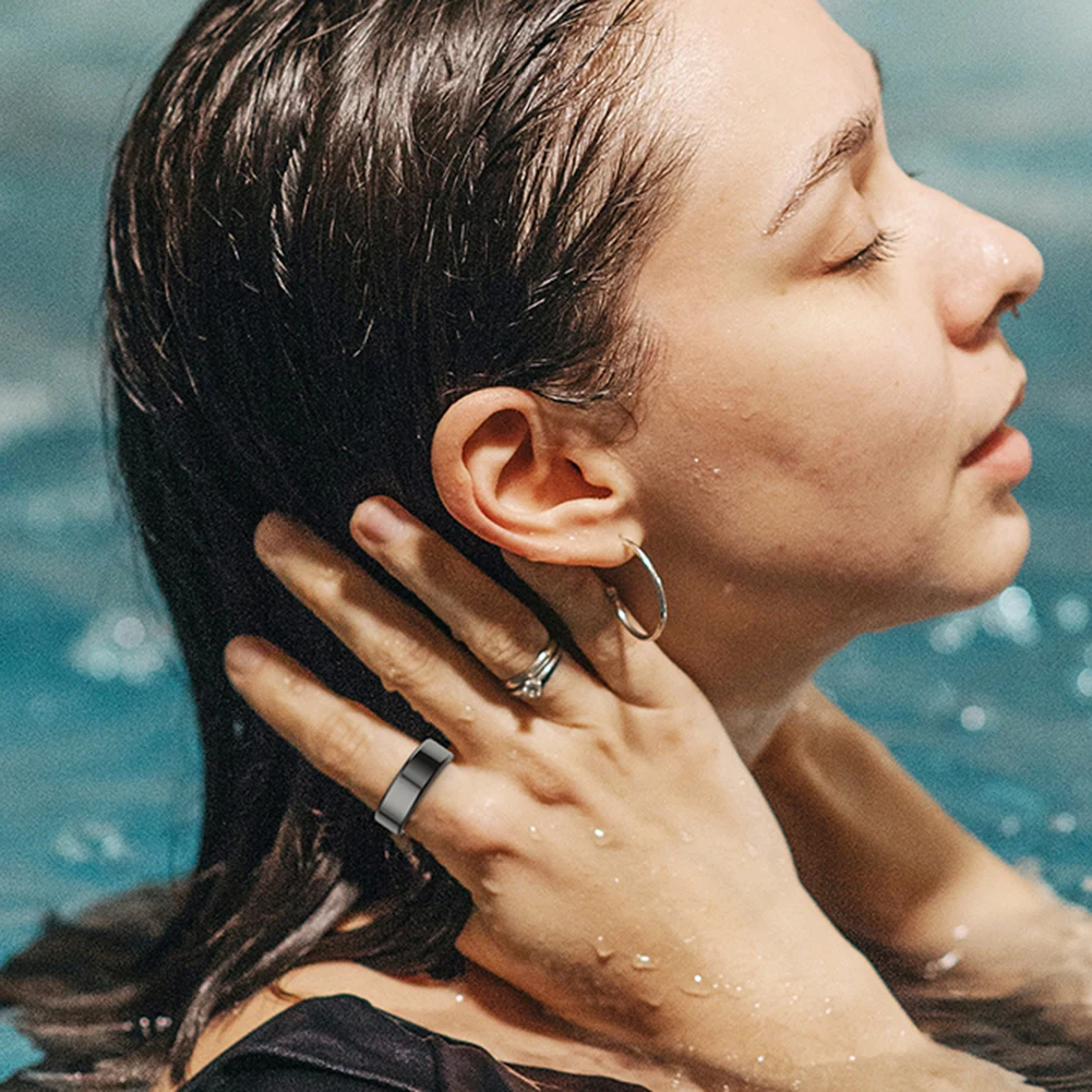 

R02 Smart Ring Фитнес-трекер Кольцо 5.0 Bluetooth-совместимый трекер сердечного ритма IP68 и 5ATM Водонепроницаемый для Android для IOS